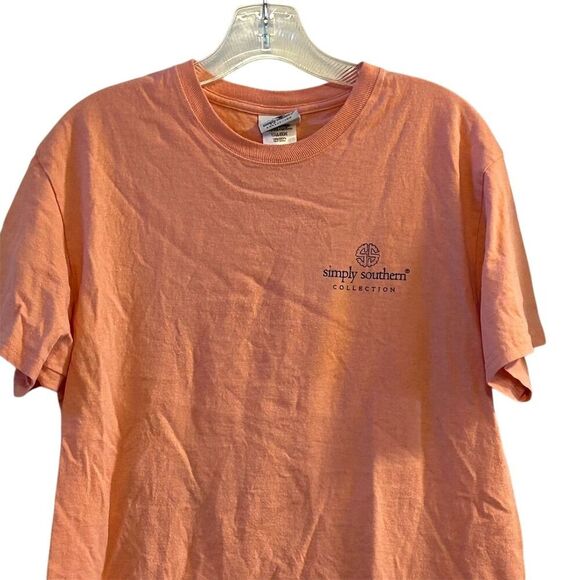 Simply Southern Women's M Pink Short Sleeve T-Shirt Casual Spring Llama - Picture 4 of 10